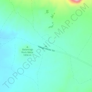 Haystack Rock topographic map, elevation, terrain