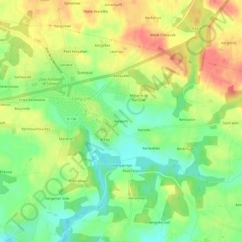 Kerpach topographic map, elevation, terrain