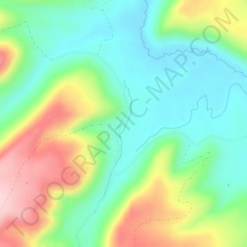 Big Creek Ranch topographic map, elevation, terrain