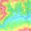 Colombaia sul Secchia topographic map, elevation, terrain