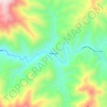 Millersville topographic map, elevation, terrain