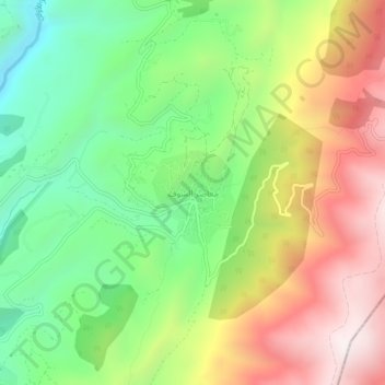 Maasser El Shouf topographic map, elevation, terrain