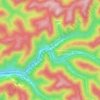 Pardee topographic map, elevation, terrain