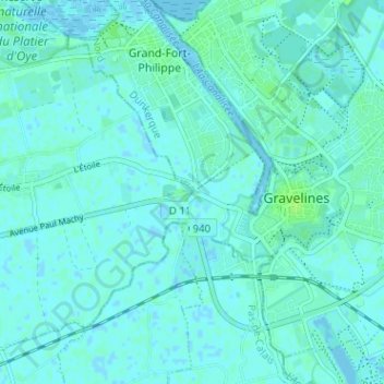 Le Cochon Noir topographic map, elevation, terrain