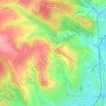 Eisernes Tor topographic map, elevation, terrain