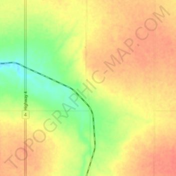 Springfeld topographic map, elevation, terrain