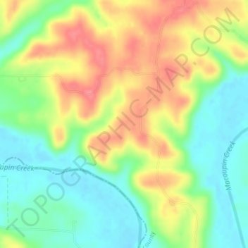 McMaster Woods Nature Preserve topographic map, elevation, terrain