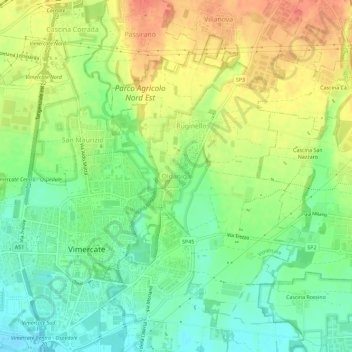 Oldaniga topographic map, elevation, terrain