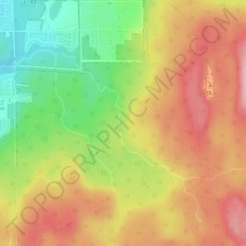 Dry Creek Valley topographic map, elevation, terrain