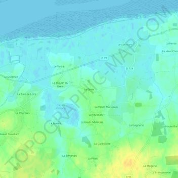 Le Greix topographic map, elevation, terrain