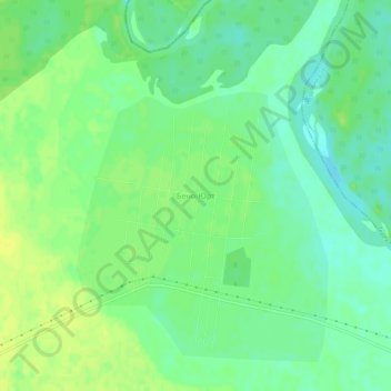 Bena-Yurt topographic map, elevation, terrain