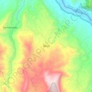 Tarso topographic map, elevation, terrain