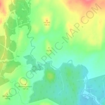 Belgaverie topographic map, elevation, terrain