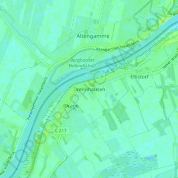 Drennhausen topographic map, elevation, terrain