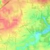 New Burlington topographic map, elevation, terrain