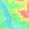 Hammond Hills topographic map, elevation, terrain