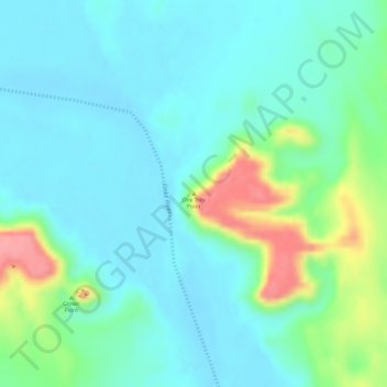 One Tree Point topographic map, elevation, terrain