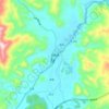 Baishou topographic map, elevation, terrain