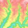 Albagnac topographic map, elevation, terrain