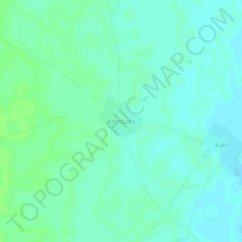 Kombara topographic map, elevation, terrain