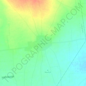Ash-Sheikh Isa topographic map, elevation, terrain