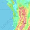 Chocó topographic map, elevation, terrain