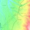 La Victoria topographic map, elevation, terrain