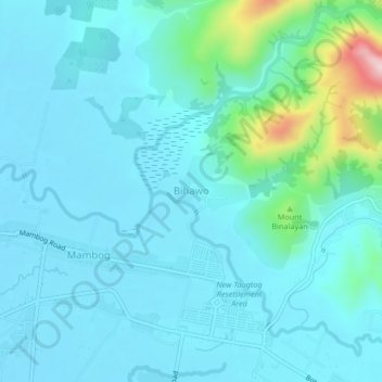 Bihawo topographic map, elevation, terrain