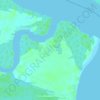 Queens Town topographic map, elevation, terrain