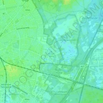 Anna's Berg topographic map, elevation, terrain