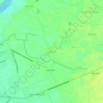 Lagare topographic map, elevation, terrain