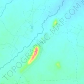 Gadha topographic map, elevation, terrain