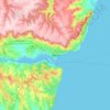 Варна topographic map, elevation, terrain