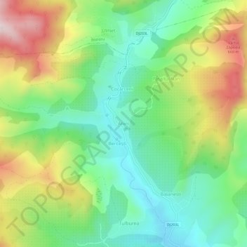 Anini topographic map, elevation, terrain