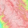 Province of Huancavelica topographic map, elevation, terrain