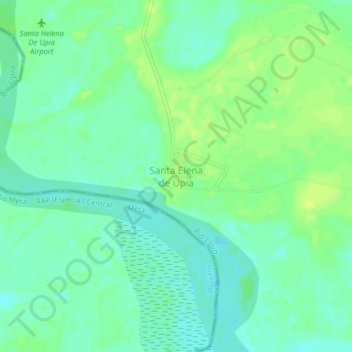 Santa Elena de Upia topographic map, elevation, terrain