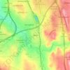 Irene topographic map, elevation, terrain