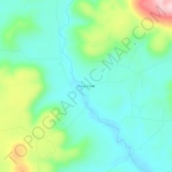Cherry Creek topographic map, elevation, terrain