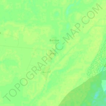 Jhalo topographic map, elevation, terrain