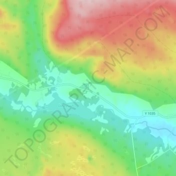 Ödsbyn topographic map, elevation, terrain