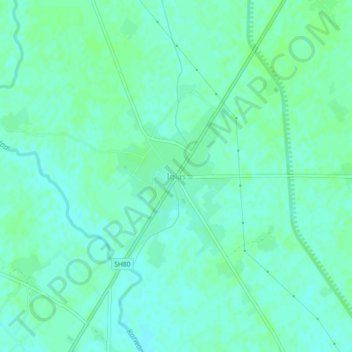 Iglas topographic map, elevation, terrain