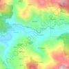aneriya topographic map, elevation, terrain