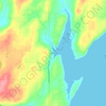 Longbranch topographic map, elevation, terrain