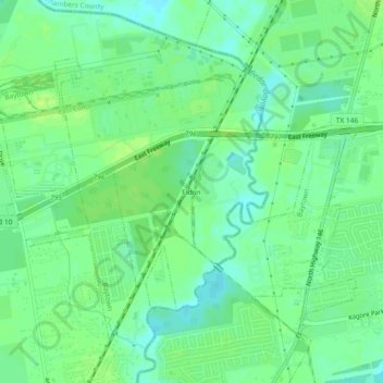 Eldon topographic map, elevation, terrain