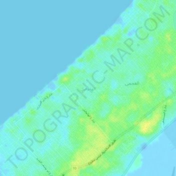 Al Hanuvil topographic map, elevation, terrain