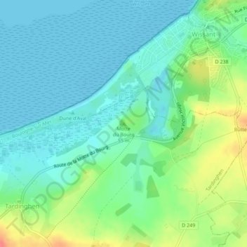 Motte du Bourg topographic map, elevation, terrain