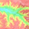 Semideiro topographic map, elevation, terrain