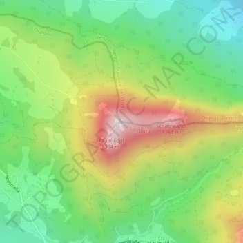 Schober topographic map, elevation, terrain