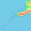 Scratchells Bay topographic map, elevation, terrain