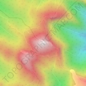 Pico Caratuva topographic map, elevation, terrain